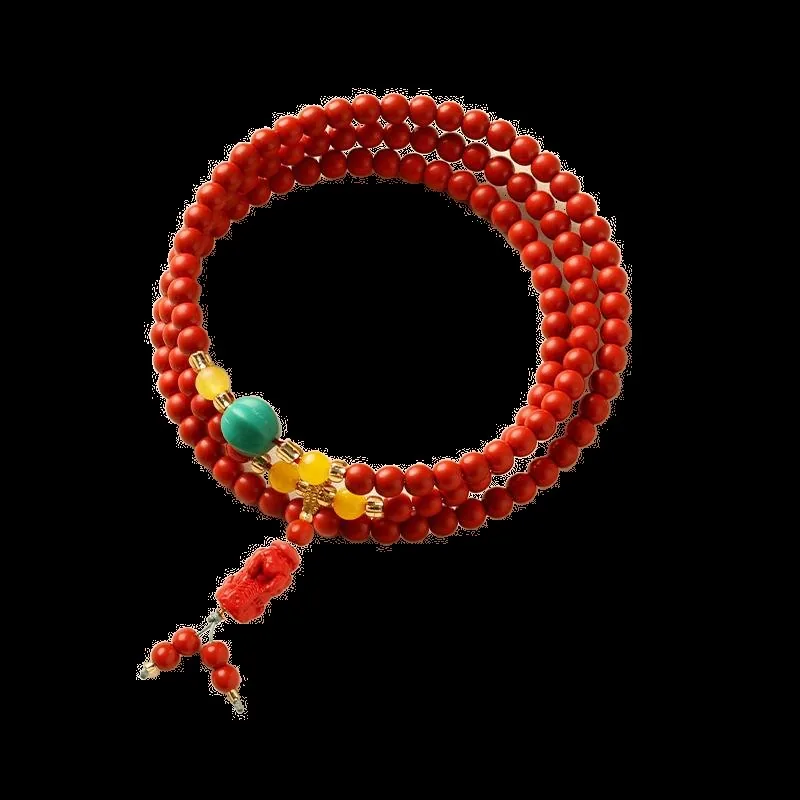 Cinnabar 108-Bead Mala, main view